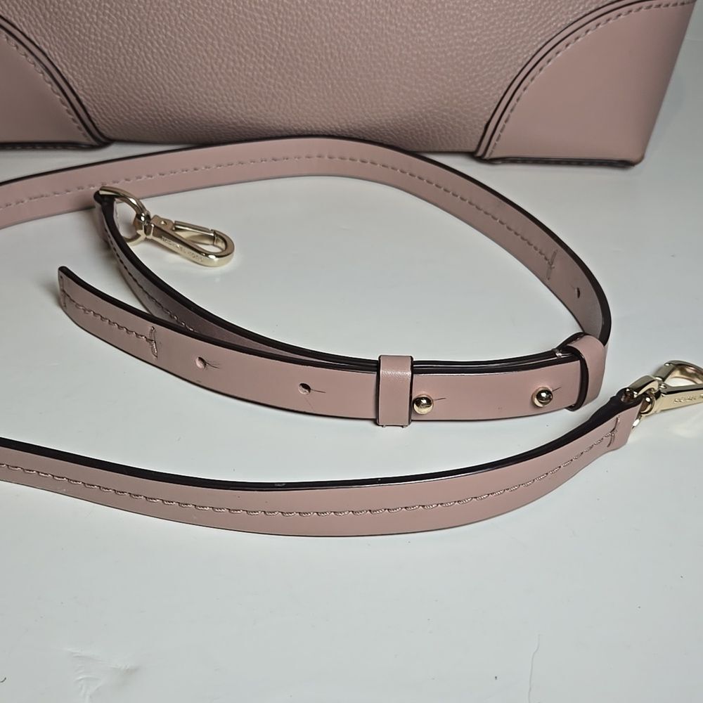 Michael Kors Mercer Gallery Medium Grained Leather Tote Blush Nude - Picture 9 of 14
